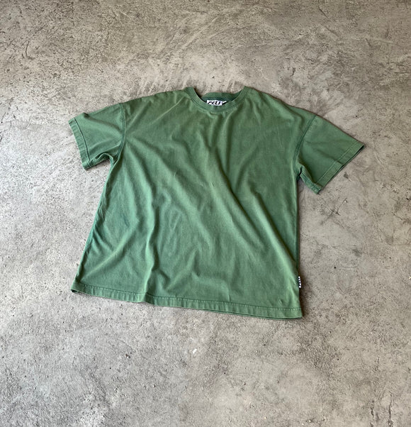叠层 T 恤 - 水洗绿